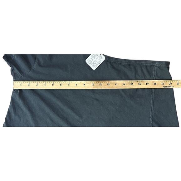 NWT We The Free Aubrey One Shoulder Black Cotton Tee Medium - Picture 4 of 9